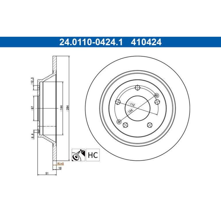 Bremsscheibe 24.0110-0424.1