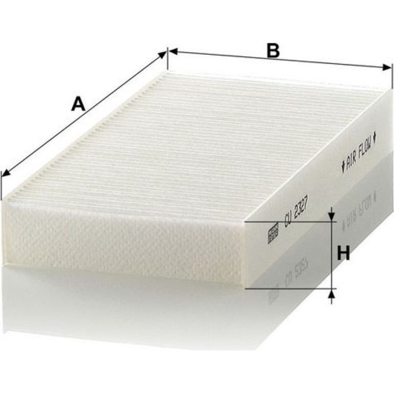MANN-FILTER CU 2327-2 Innenraumfilter, Partikelfilter MANN-FILTER CU 2327-2 Innenraumfilter, Partikelfilter