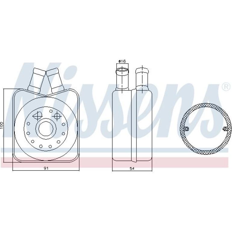 Ölkühler, Motoröl 90606