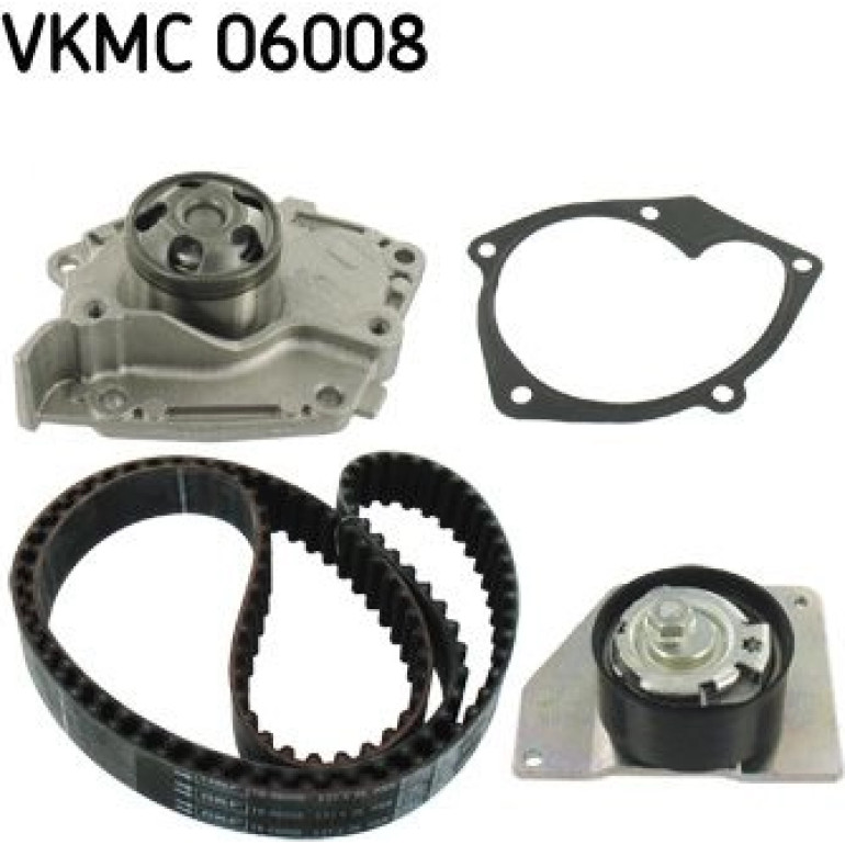 Wasserpumpe + Zahnriemensatz VKMC 06008
