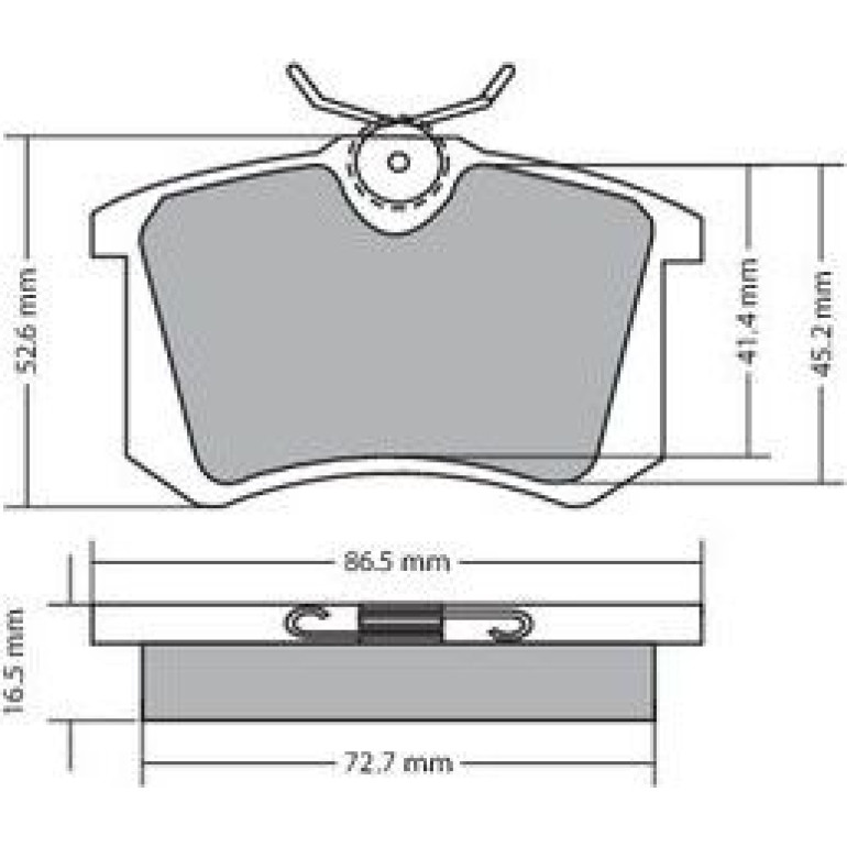 Bremsbelagsatz, Scheibenbremse 1170039 Bremsbelagsatz, Scheibenbremse 1170039