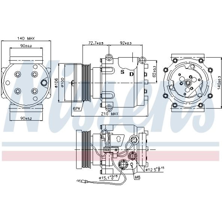 Kompressor, Klimaanlage 89066 Kompressor, Klimaanlage 89066