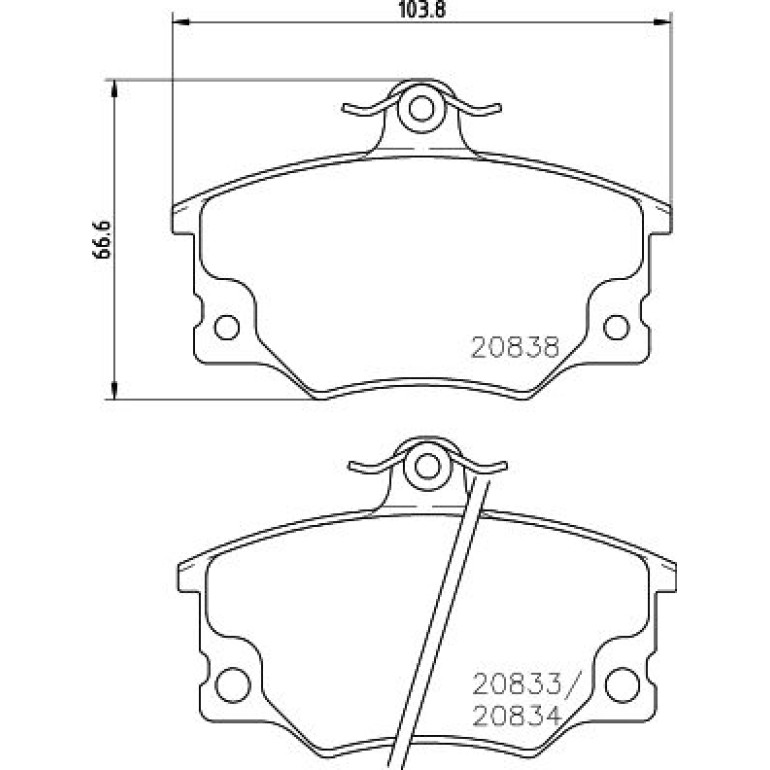 Bremsbelagsatz, Scheibenbremse 8DB 355 005-961 Bremsbelagsatz, Scheibenbremse 8DB 355 005-961
