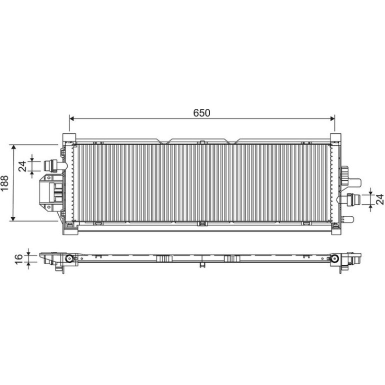 Kühler, Motorkühlung 701298 Kühler, Motorkühlung 701298