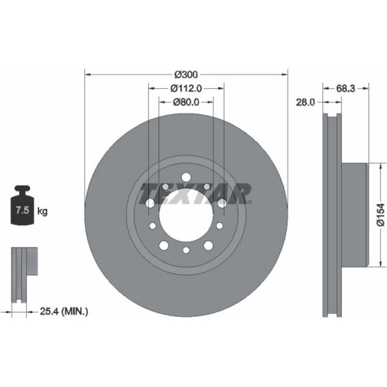 Bremsscheibe 92032500 Bremsscheibe 92032500