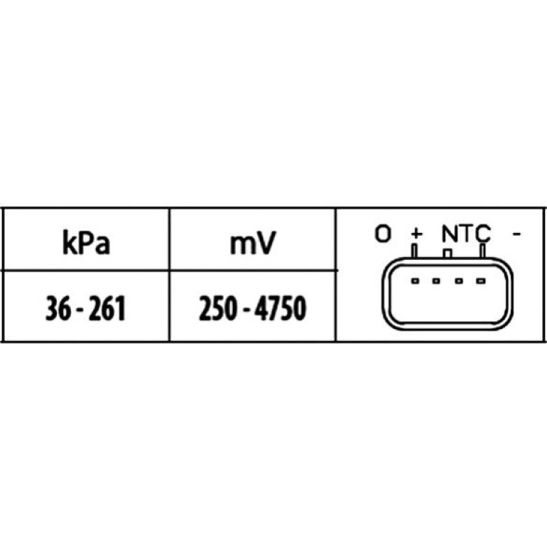 Sensor, Saugrohrdruck 6PP 009 400-381