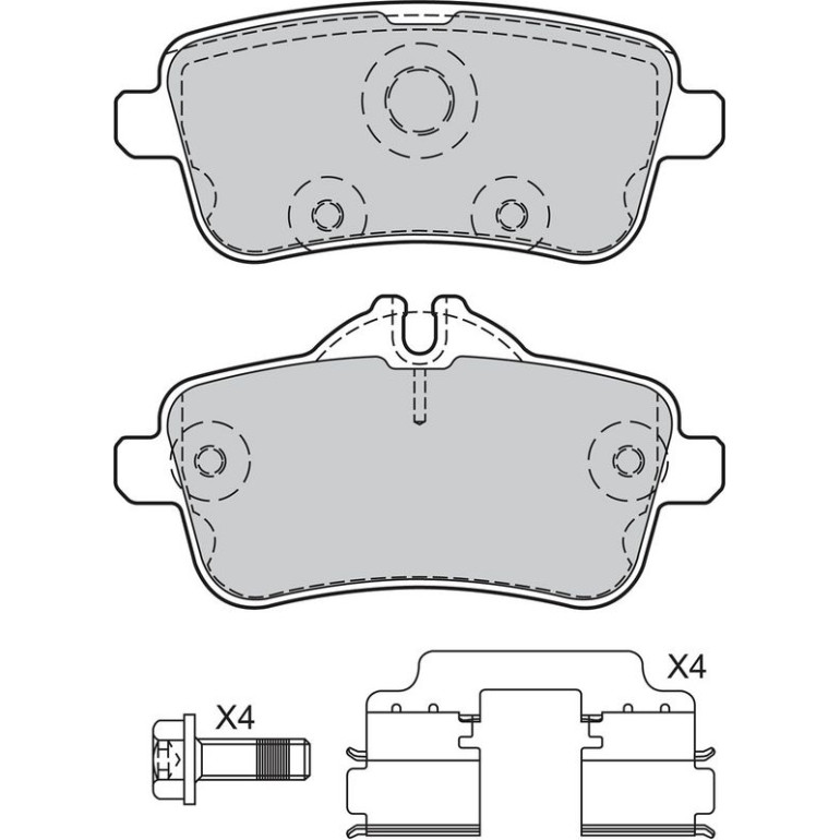 Bremsbelagsatz, Scheibenbremse 601341