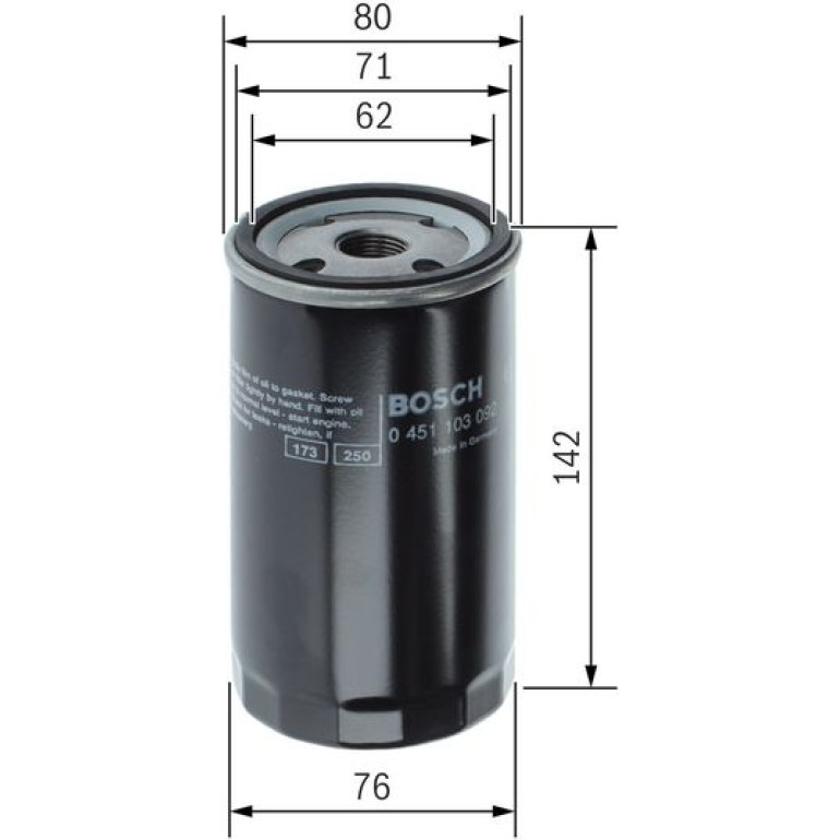 BOSCH 0 451 103 092 Ölfilter