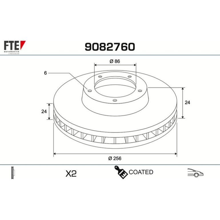 Bremsscheibe 9082760 Bremsscheibe 9082760