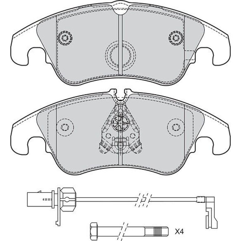 Bremsbelagsatz, Scheibenbremse 601714 Bremsbelagsatz, Scheibenbremse 601714