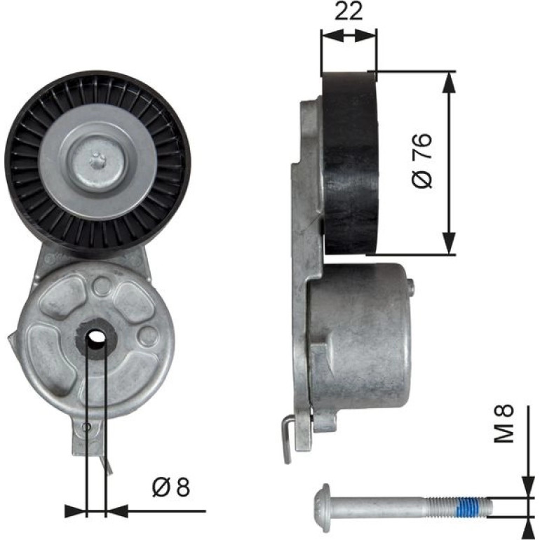Spannrolle, Keilrippenriemen T39141 Spannrolle, Keilrippenriemen T39141