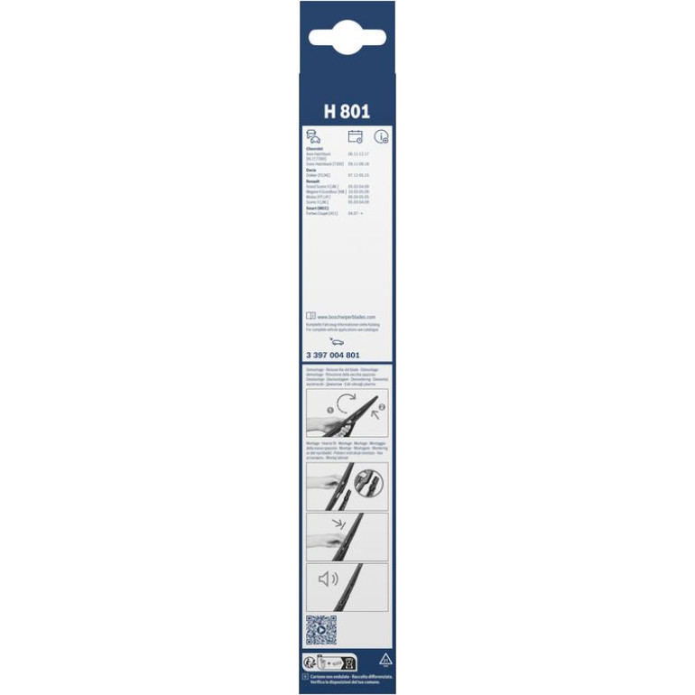 BOSCH H 801 Scheibenwischer Rear 3 397 004 801