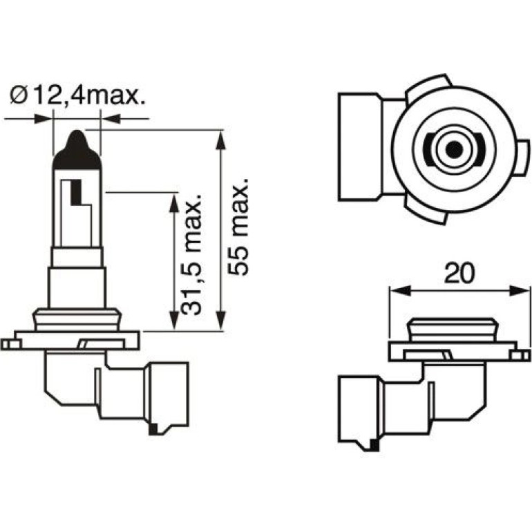 Glühlampe, Nebelscheinwerfer 1 987 302 083 Glühlampe, Nebelscheinwerfer 1 987 302 083