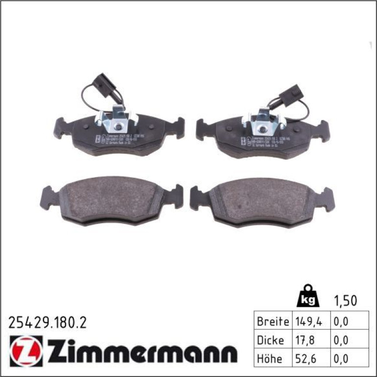 Bremsbelagsatz, Scheibenbremse 25429.180.2 Bremsbelagsatz, Scheibenbremse 25429.180.2