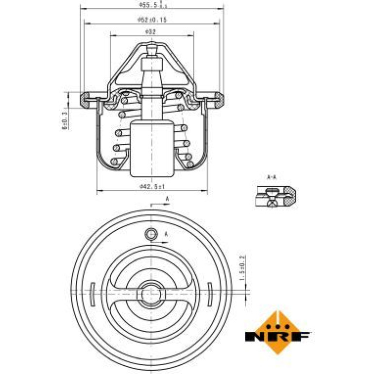 Thermostat, Kühlmittel 725127