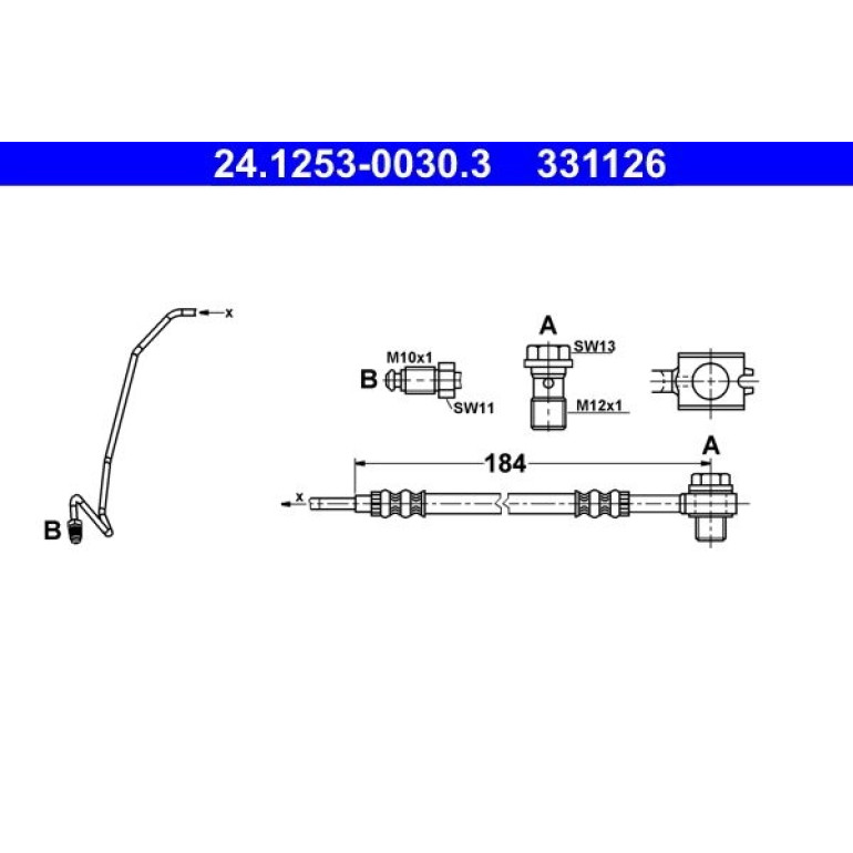 Bremsschlauch 24.1253-0030.3