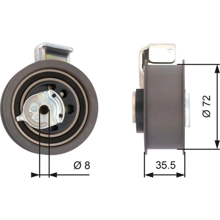 Spannrolle, Zahnriemen T43021 Spannrolle, Zahnriemen T43021