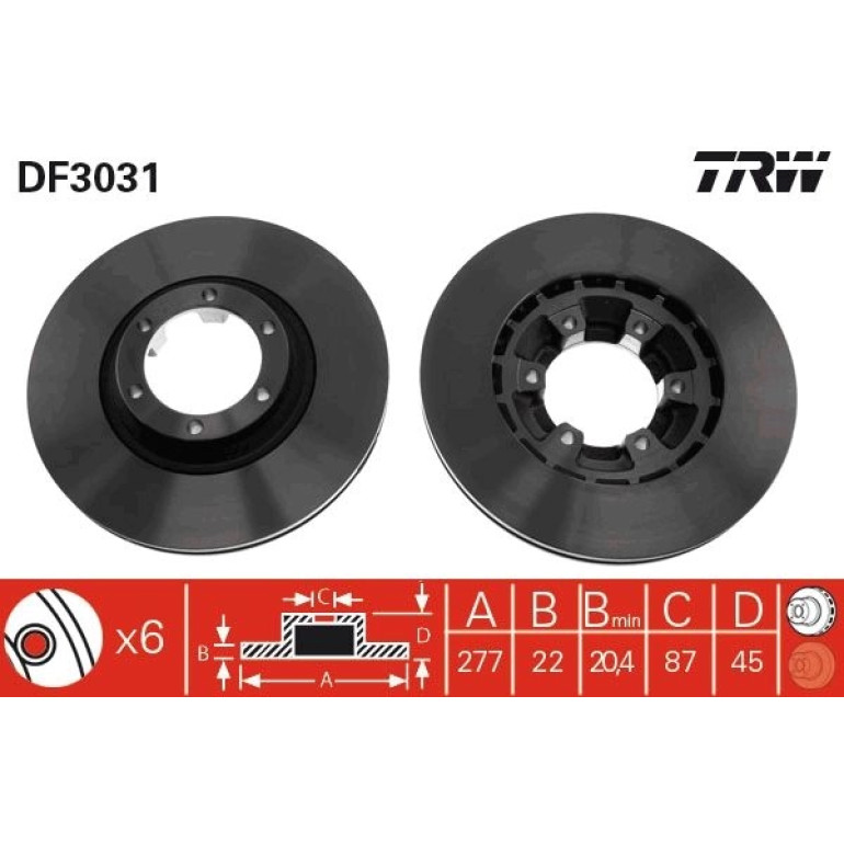 Bremsscheibe DF3031 Bremsscheibe DF3031