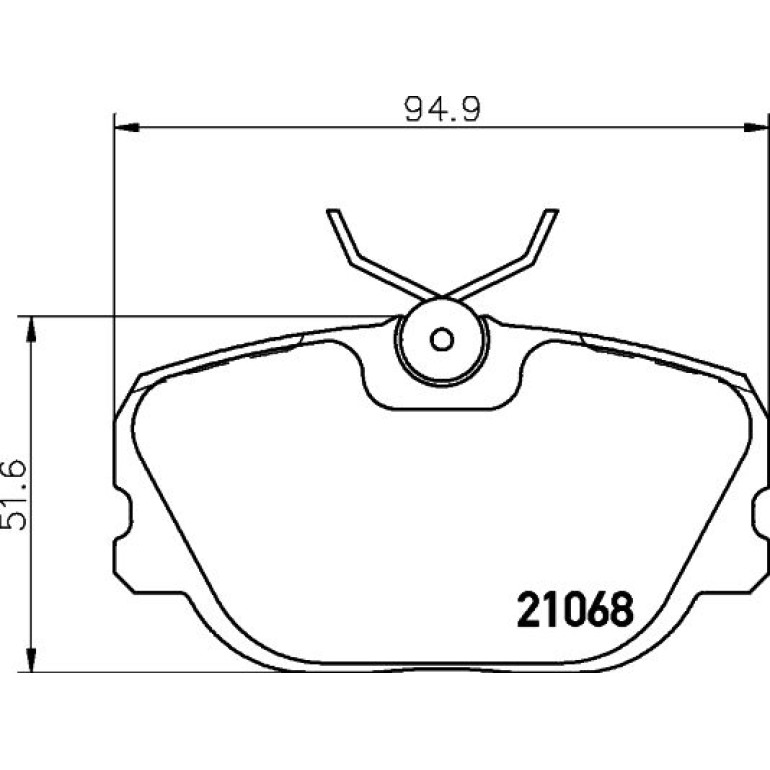 Bremsbelagsatz, Scheibenbremse 8DB 355 017-761 Bremsbelagsatz, Scheibenbremse 8DB 355 017-761