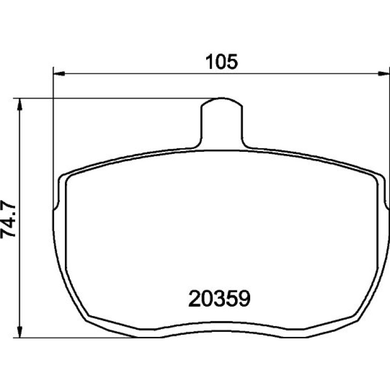 Bremsbelagsatz, Scheibenbremse 8DB 355 006-361 Bremsbelagsatz, Scheibenbremse 8DB 355 006-361