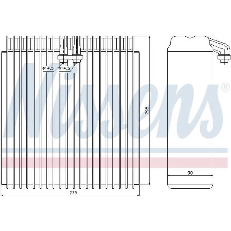 Verdampfer, Klimaanlage 92107 Verdampfer, Klimaanlage 92107