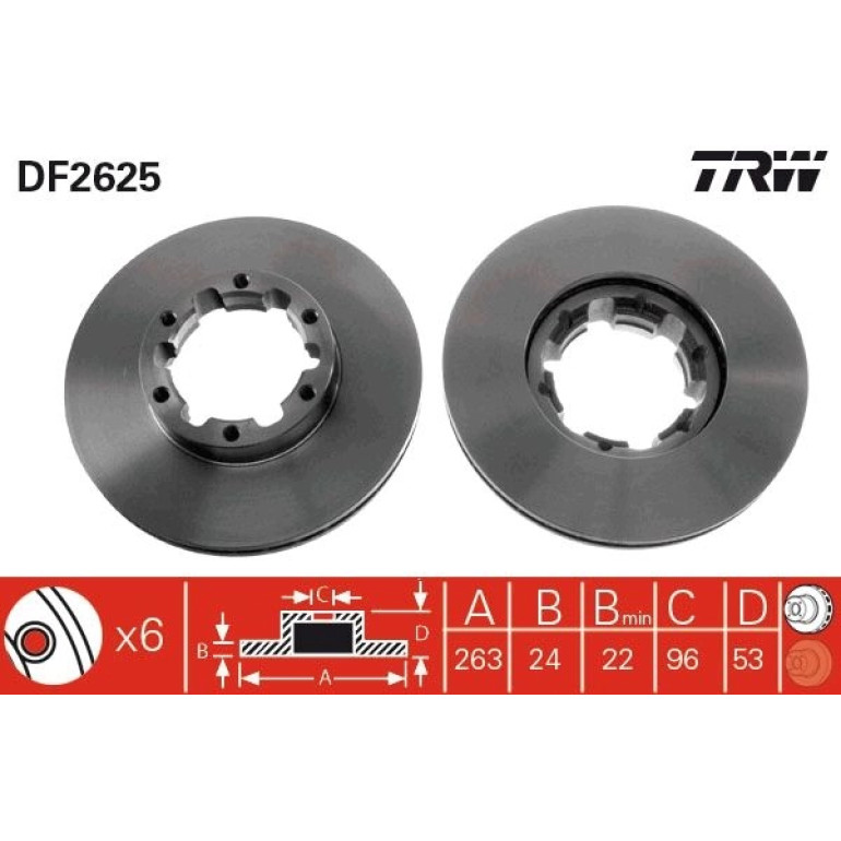 Bremsscheibe DF2625