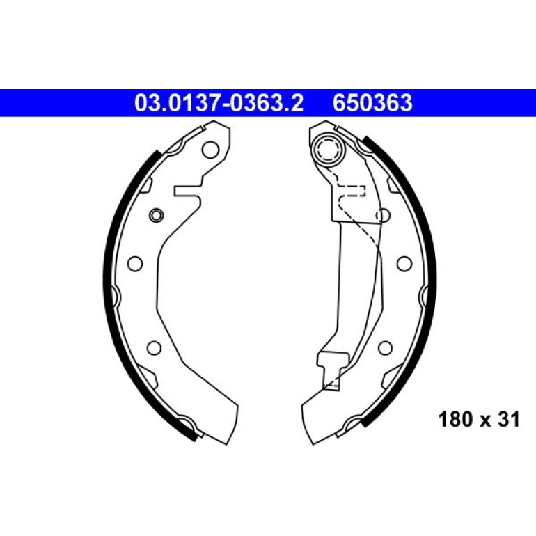 Bremsbackensatz 03.0137-0363.2 Bremsbackensatz 03.0137-0363.2