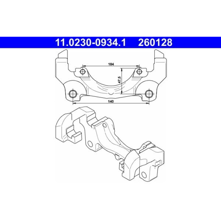Halter, Bremssattel 11.0230-0934.1 Halter, Bremssattel 11.0230-0934.1