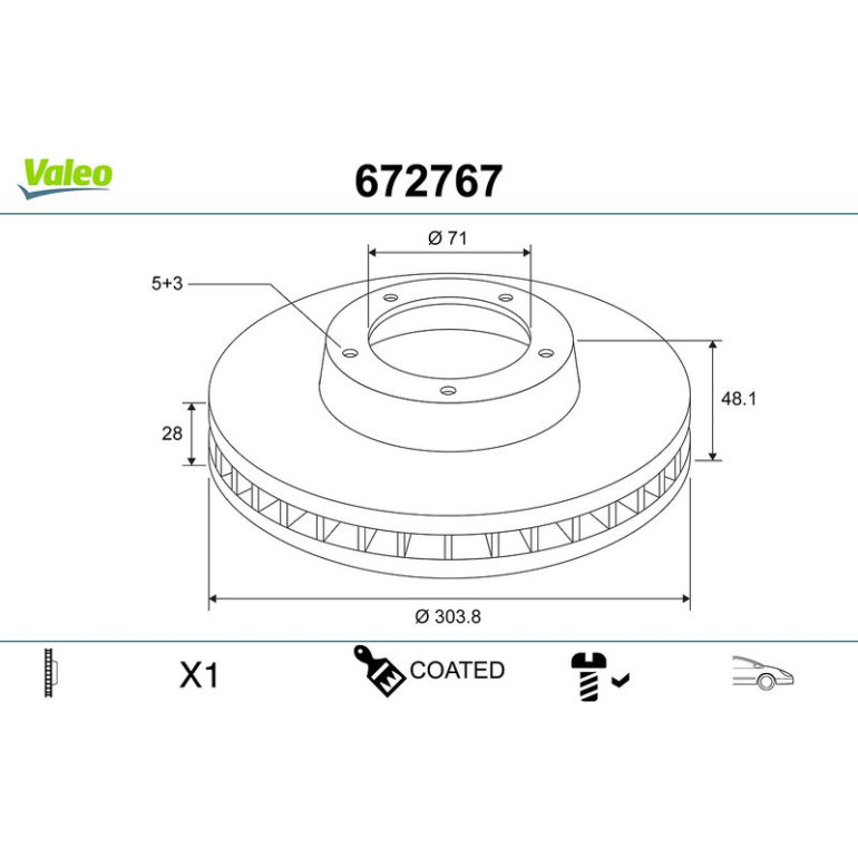Bremsscheibe 672767