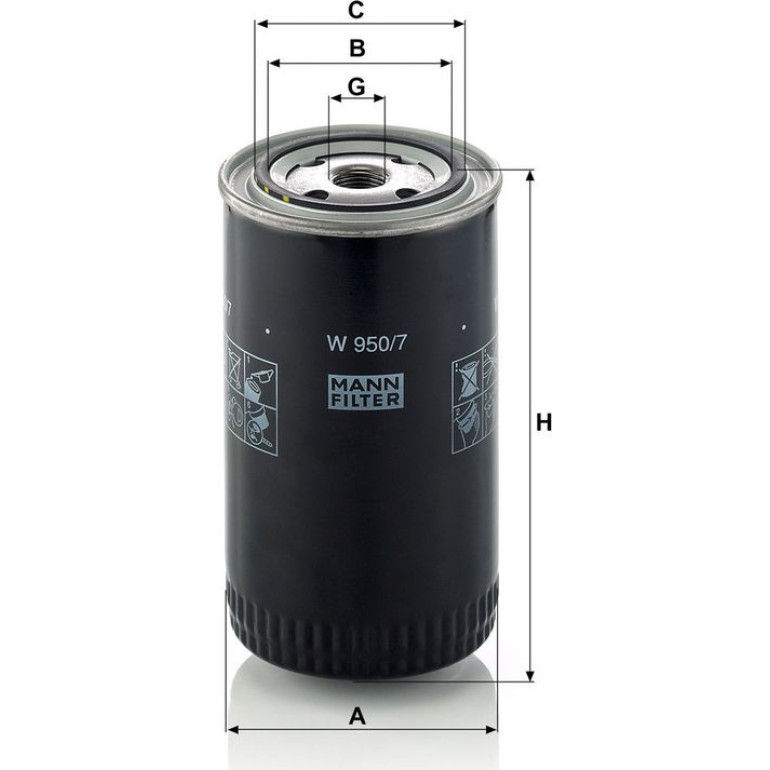 Ölfilter W 950/7 Ölfilter W 950/7