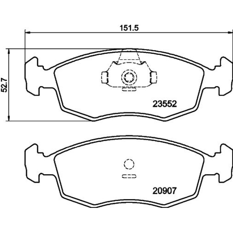 Bremsbelagsatz, Scheibenbremse 8DB 355 009-131 Bremsbelagsatz, Scheibenbremse 8DB 355 009-131