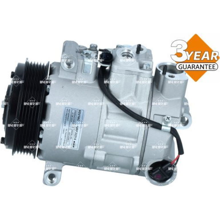 NRF 32214 Klimakompressor 7SEU17C, EASY FIT, 12V, PAG 46, mit PAG-Kompressoröl, mit Dichtring
