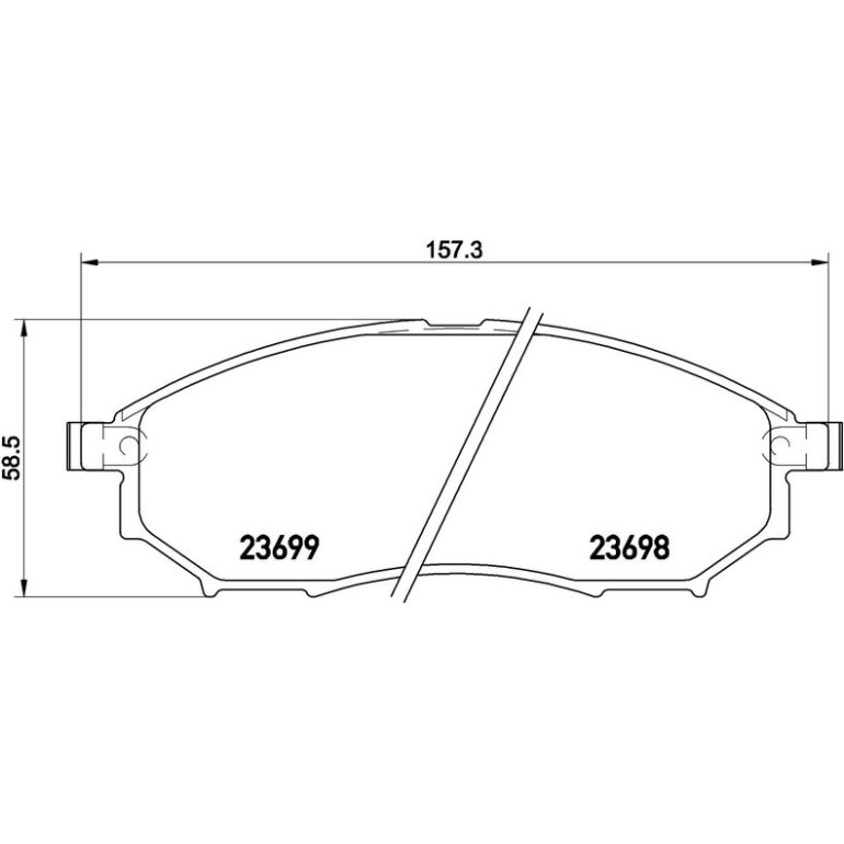 Bremsbelagsatz, Scheibenbremse P 56 094