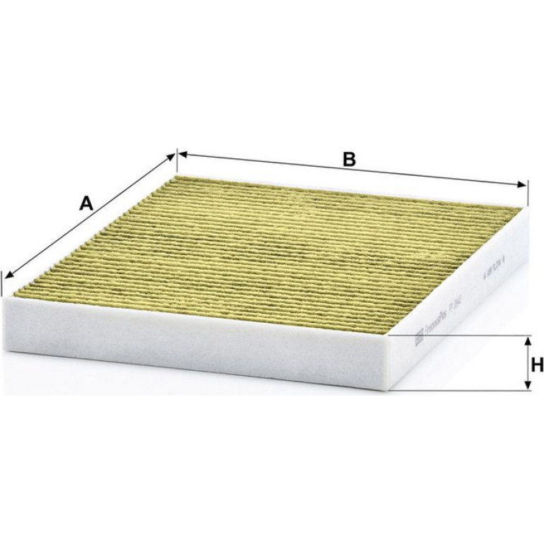 MANN-FILTER FP 2842 Innenraumfilter FreciousPlus Aktivkohlefilter mit Polyphenol, antibakteriell, Feinstaubfilter (PM 2.5)