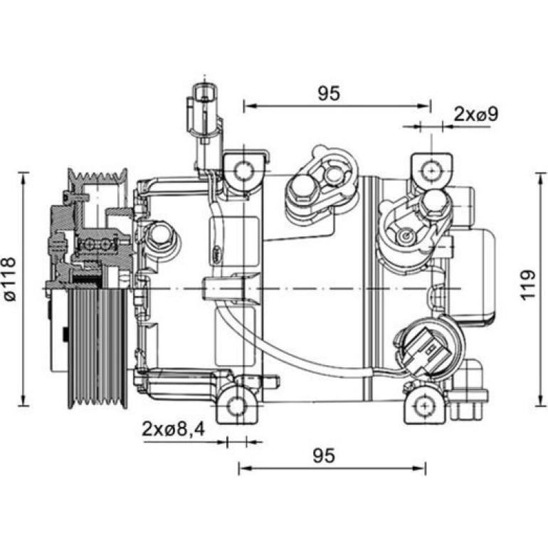 Kompressor, Klimaanlage ACP 1463 000P Kompressor, Klimaanlage ACP 1463 000P