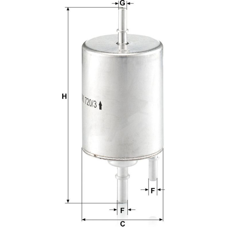 Kraftstofffilter WK 720/3 Kraftstofffilter WK 720/3