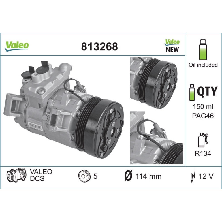 Kompressor, Klimaanlage 813268 Kompressor, Klimaanlage 813268