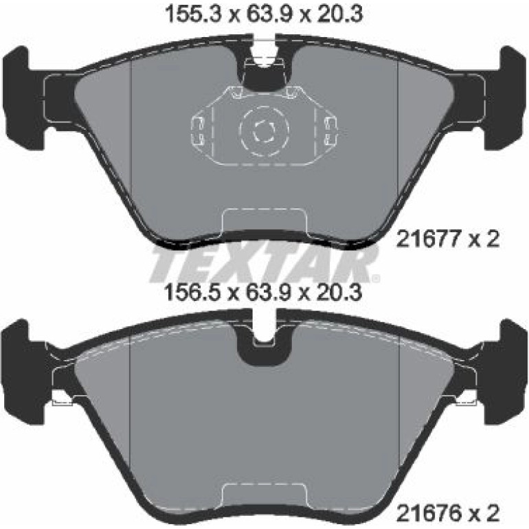 Bremsbelagsatz, Scheibenbremse 2167703 Bremsbelagsatz, Scheibenbremse 2167703