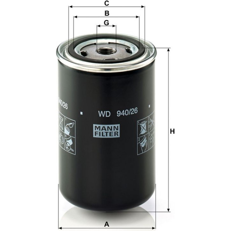 Ölfilter WD 940/26 Ölfilter WD 940/26