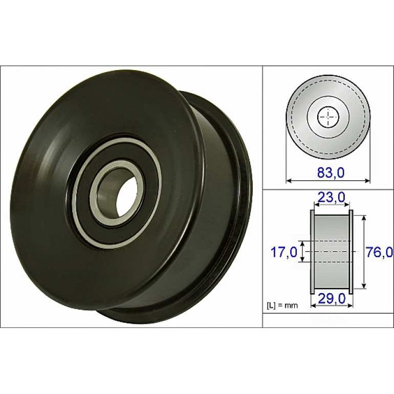 Umlenk-/Führungsrolle, Keilrippenriemen 532 0730 10