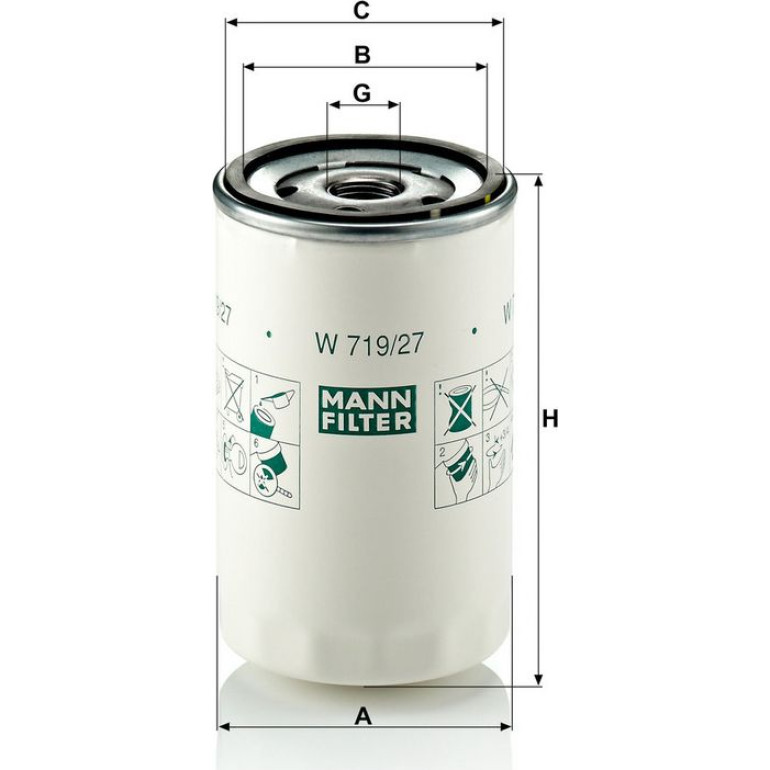 Ölfilter W 719/27