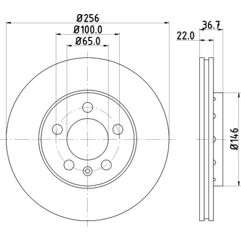 Bremsscheibe 8DD 355 105-361 Bremsscheibe 8DD 355 105-361