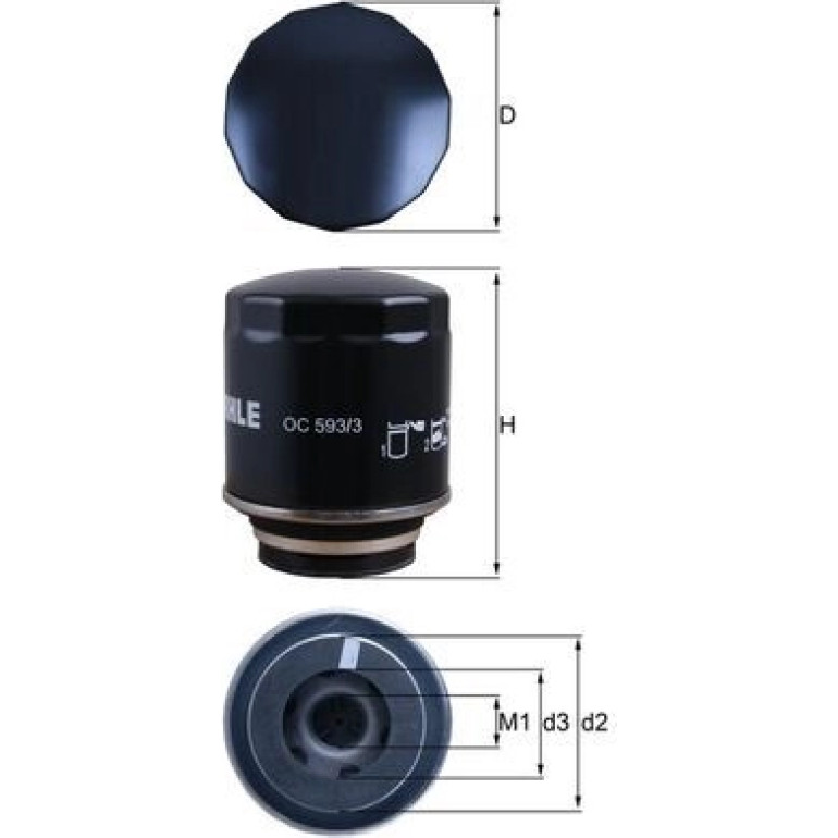 Ölfilter OC 593/3