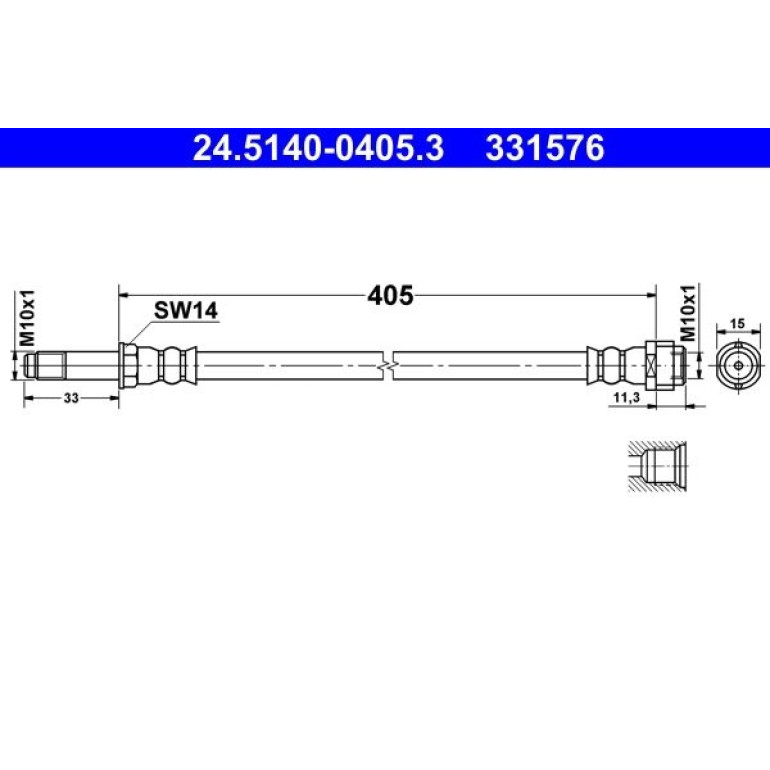 Bremsschlauch 24.5140-0405.3 Bremsschlauch 24.5140-0405.3