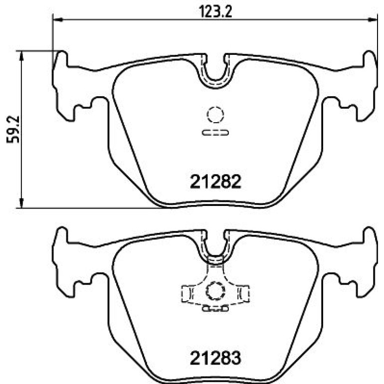 Bremsbelagsatz, Scheibenbremse 8DB 355 008-121