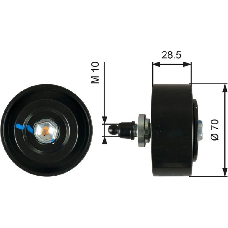 Umlenk-/Führungsrolle, Keilrippenriemen T36335 Umlenk-/Führungsrolle, Keilrippenriemen T36335
