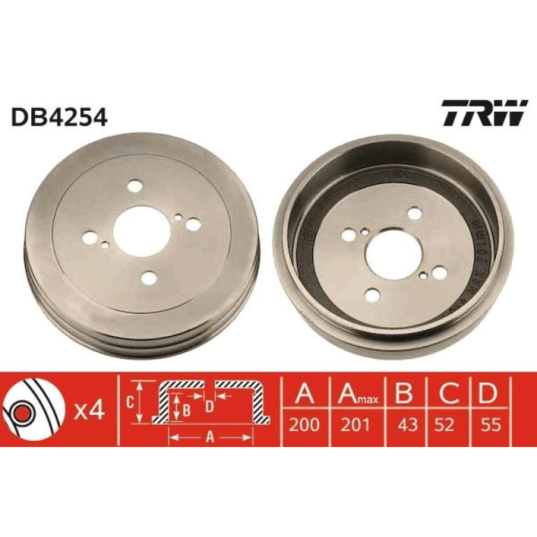 Bremstrommel DB4254