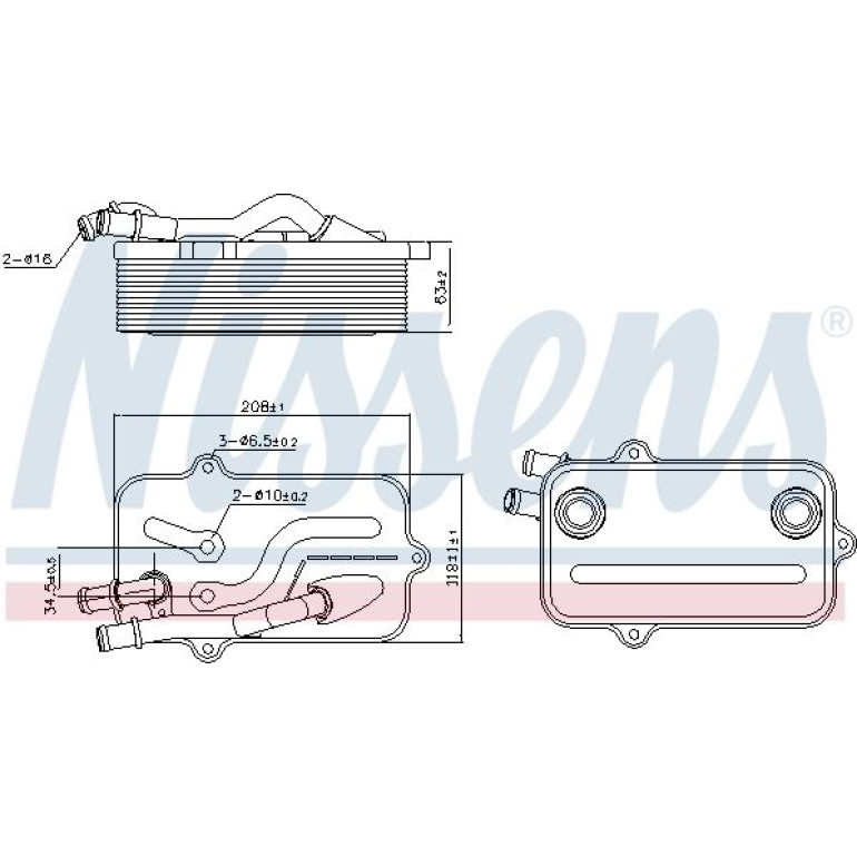 Ölkühler, Automatikgetriebe 90782 Ölkühler, Automatikgetriebe 90782