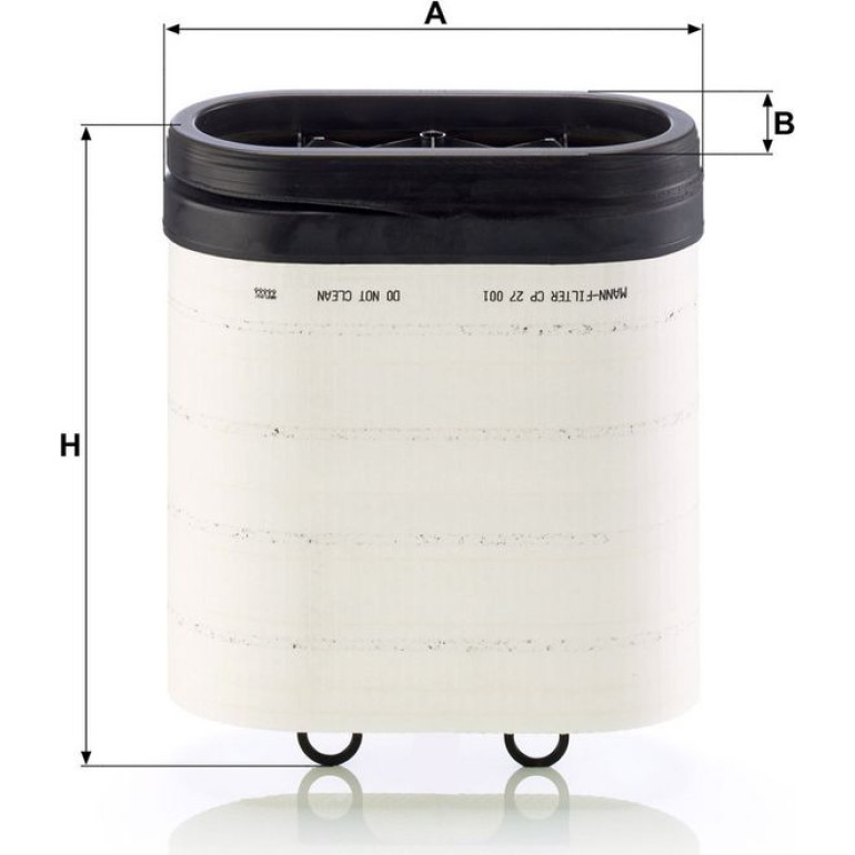 MANN-FILTER CP 27 001 Luftfilter MANN-FILTER CP 27 001 Luftfilter