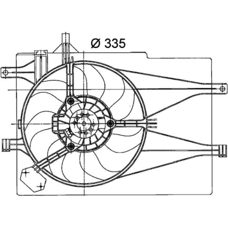 Lüfter, Motorkühlung CFF 204 000P